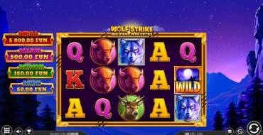 Wolf Strike Hold and Win Extra: Interfaccia