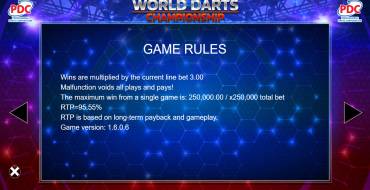 World Darts Championship: Regole
