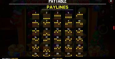 Xmas Royale 100: Linee attive