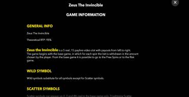 Zeus the Invincible: Regole