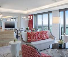 Baha Mar Casino Bahamas: Residence Riviera con due camere da letto vista oceano con una camera con letto king e una camera con due letti queen