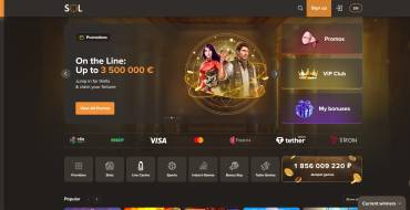 50 no deposit freespins at SOL Casino: Casinò online SOL