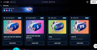 50 no-deposit freespins at GIZBO: Casinò online GIZBO