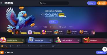 50 freespins for new players at Martin Casino: Casinò online Martin