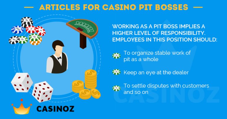 Articles for casino pit bosses Content for pit bosses