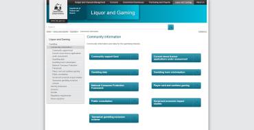 Tasmanian Liquor and Gaming Commission: Sito web della Tasmanian Liquor and Gaming Commission