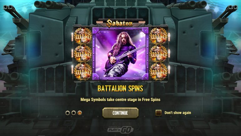 Slot Sabaton di Play'n GO