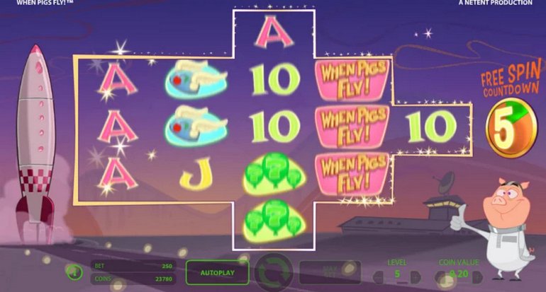 Quando i maiali volano slot NetEnt