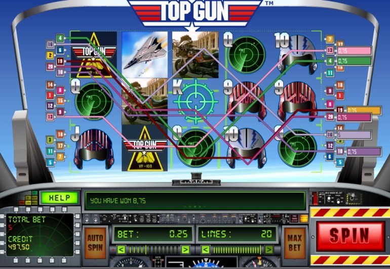 The slot machine Top Gun